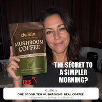 A customer's flash phone photo of the Dulkin pouch