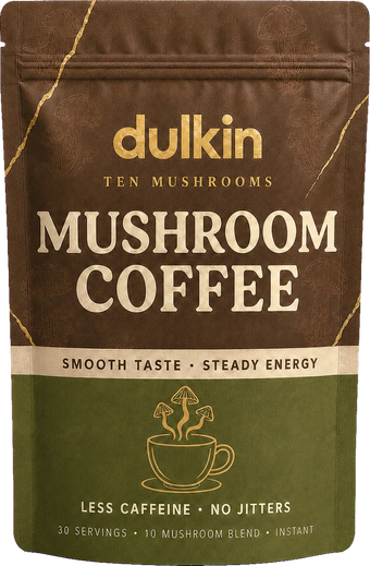 The dulkin Mushroom Coffee pouch