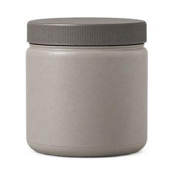 A plain unbranded tub, standing in for a typical mushroom coffee